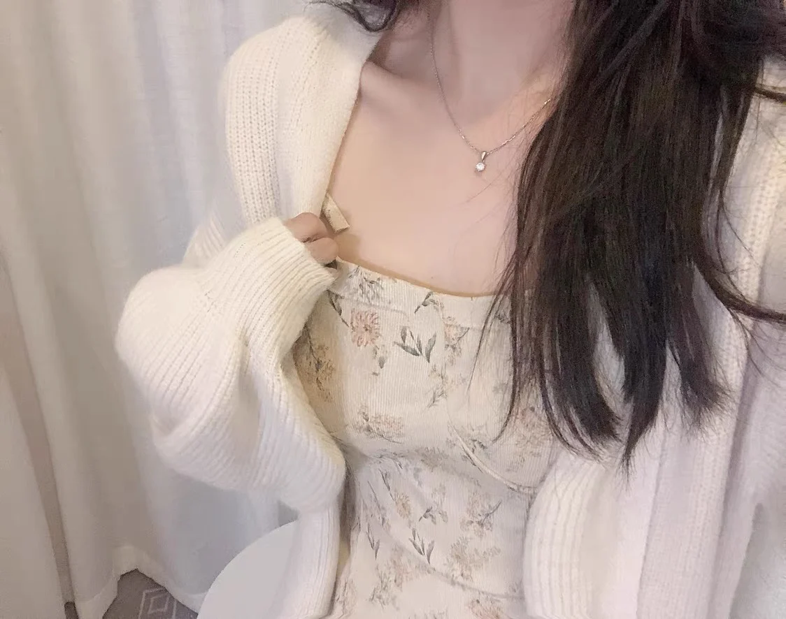 

Rongdaxi New Sle Women's Knitted Open Cardigan Sweater Long Length Autumn Outerwear Commute Sle V-Ne Long Sve