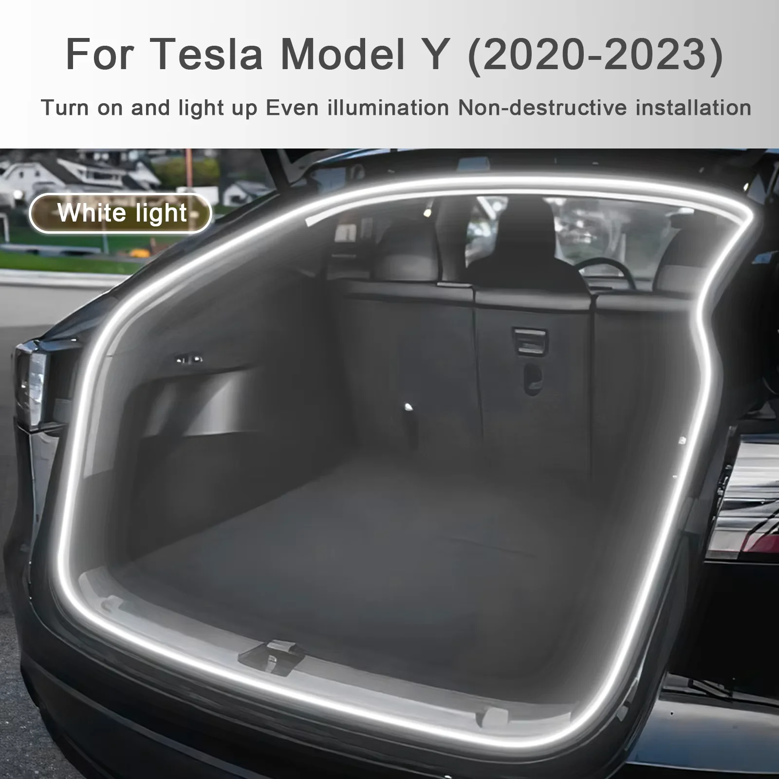 

Rear Trunk Light for Tesla Model Y 2021 2022 2023 2024 Juniper 2025 Bright LED Silicone Yellow White Proposal Decor Accessories