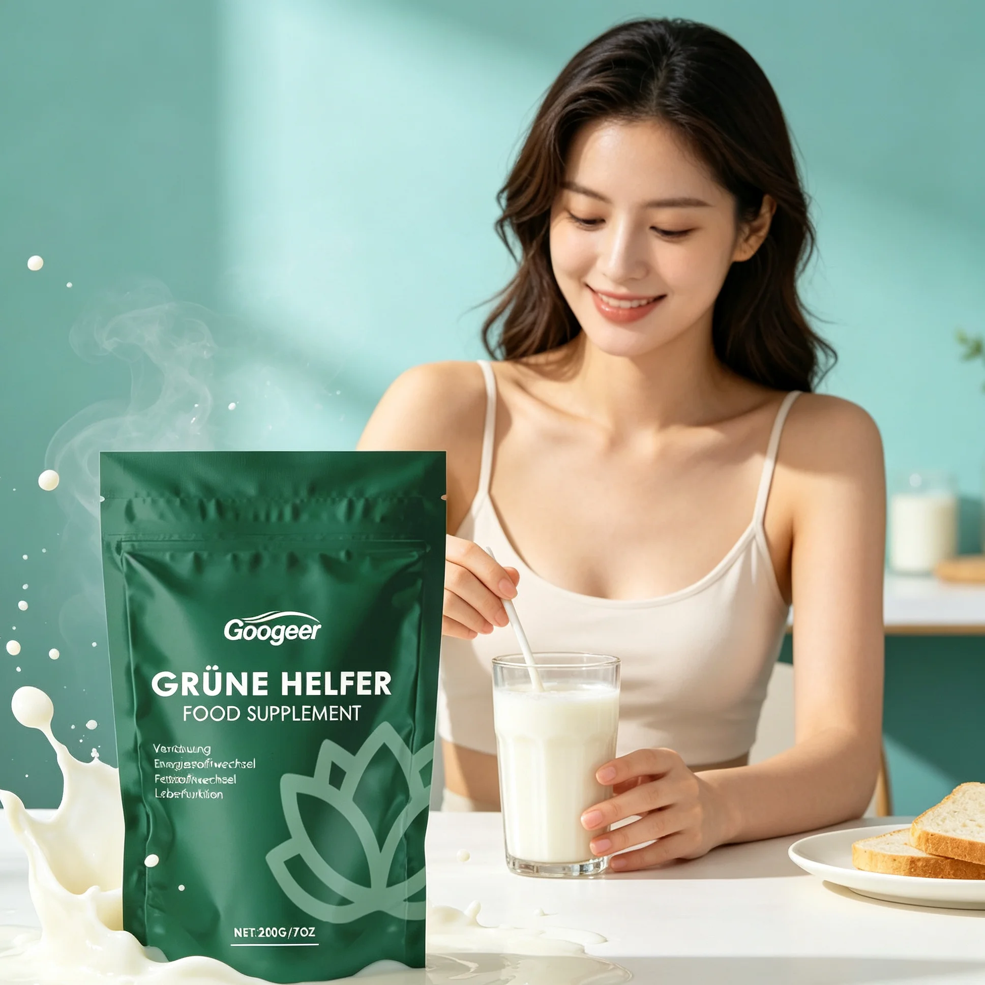 Detox Slim Meal Replacement Shake High Fiber Probiotic Support Gut Digestive Health Low Sugar Fat Loss Diet Supplement Milkshake