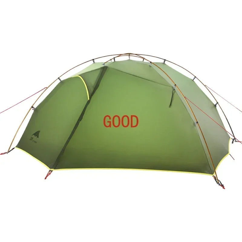 TAO 3F UL GEAR Green and white 4 Season Camping Tent 15D Nylon  Double Layer Waterproof Tent for 2 Persons