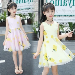 Girls Dresses Summer 9 Kids Bohemian Clothes Fashion 10 Children's 8 Party Princess Floral Dress 7 Baby Size 2 To 12 Years Old