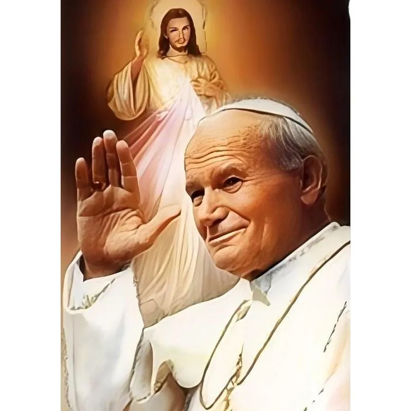 

1 Box of 500/1000/1200/2000PCS Puzzles for Adults Pope Paul II Themed Jigsaw Handmade Home Decoration Gift Frameless