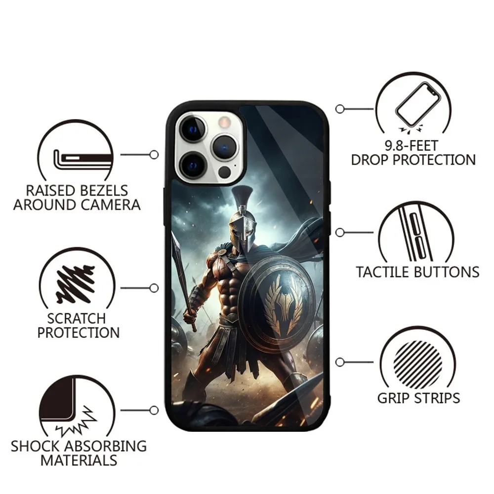 S-Spartan 300 Warrior movie Phone Case For iPhone 15,14,13,12,11,Plus,Pro,Max Mini Magsafe Magnetic Wireless Charging