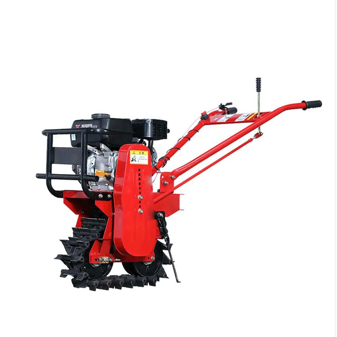 Diesel Engine Agricultural Mini Crawler Walking Gasoline Tractor  Small Multifunctional Household Tiller For Ditching