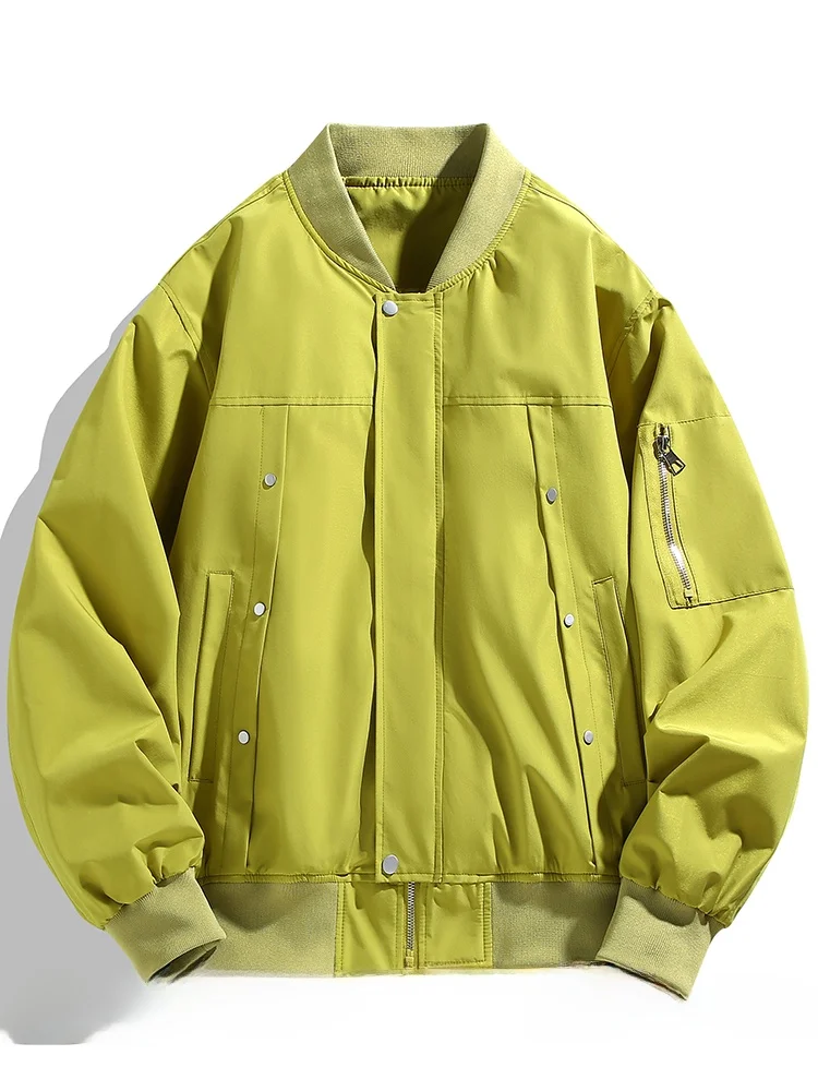 

Мужская повседневная модная куртка с воротником-стойкой для активного отдыха, из полиэстера, нейлона и композитного волокна, с длинными рукавами, на молнии