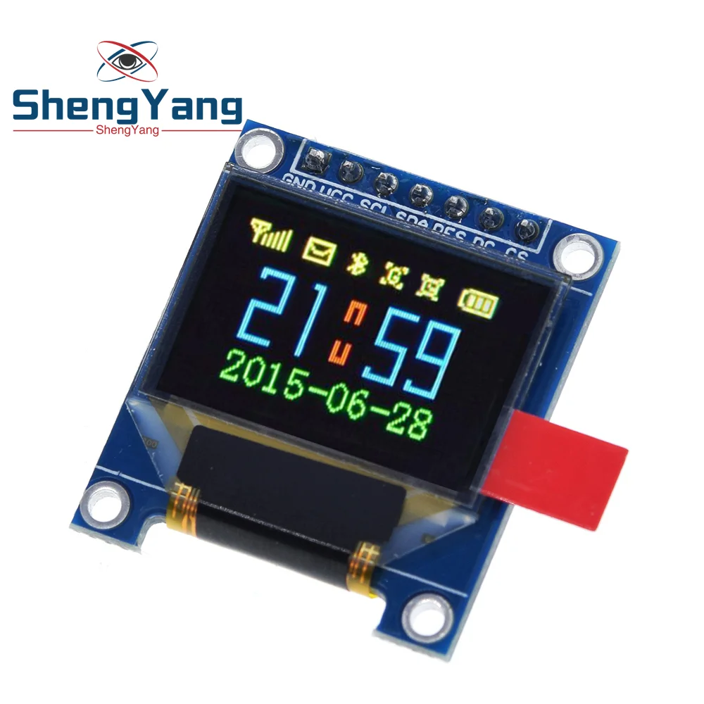 TZT 0.95 inch full color OLED Display module with 96x64 Resolution,SPI,Parallel Interface,SSD1331 Controller 7PIN new with case