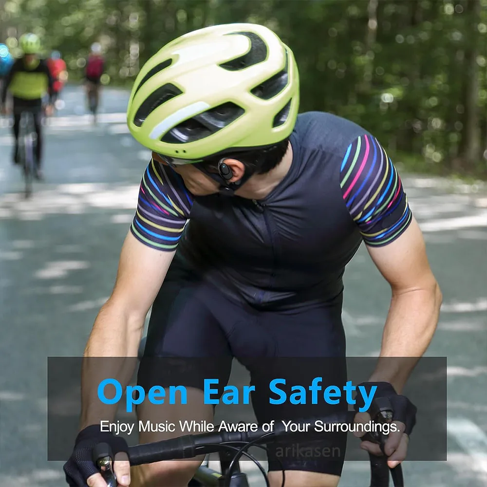 سماعات أذن لاسلكية مفتوحة ، سماعات بلوتوث مع مكالمة ENC ، صوت مميز غامر ملغي للضوضاء ، ميكروفون مدمج 4