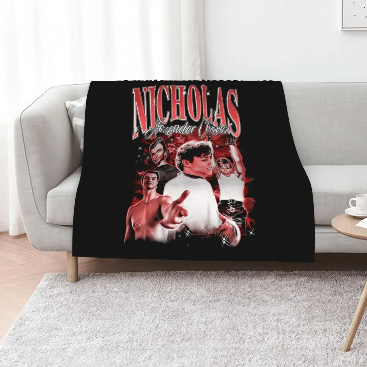 Retro Moment Nicholas Chavez Throw Blanket Personalized Gift Moving blankets ands Luxury Brand Sofa Quilt Kid'S Blankets