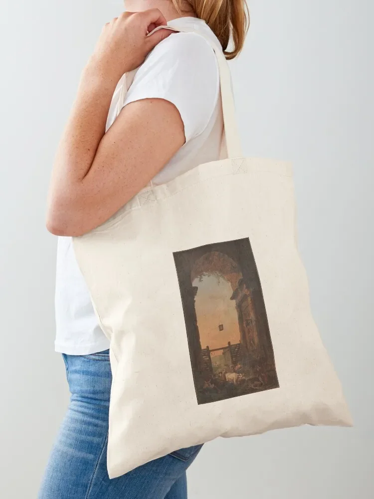 The Return of the Cattle ca. 1773–75 Hubert Robert Tote Bag shopping trolley bag tote bags men canvas shopping bag Cloth bags