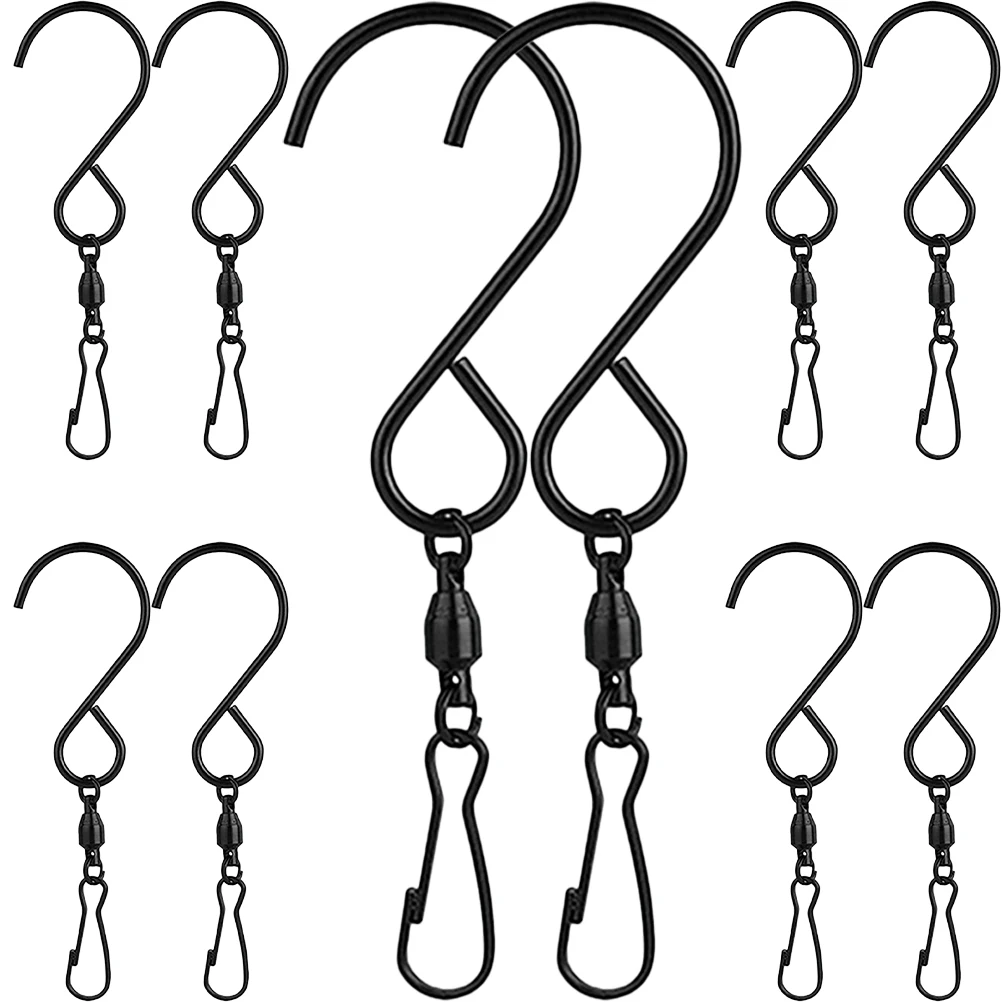 

10 Pcs Swivel Hook Hooks Garden for Hanging Plants Flowerpot Stainless Steel Wall