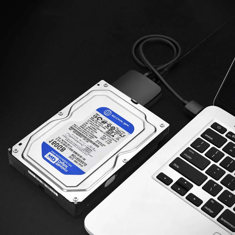 高品質sataアダプタにusb 3.0変換ケーブル5 5gbpsの2.5 3.5ノートパソコンのハードディスクドライブのsata hdd、sdd dvd CD-ROM DVD-ROM