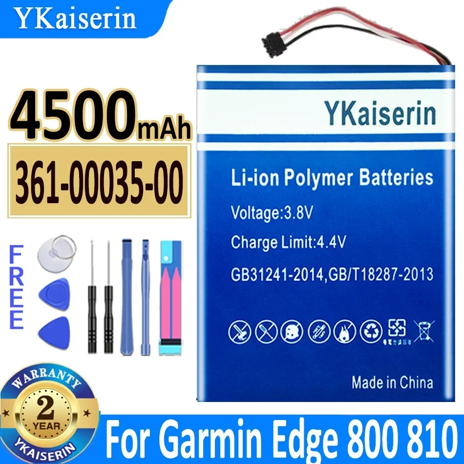 YKaiserin Battery For GARMIN Edge 820 520 200 205 520 plus 500 520 1000 G8 800 810 361-00035-00 361-00035-07 510 510J 605 705