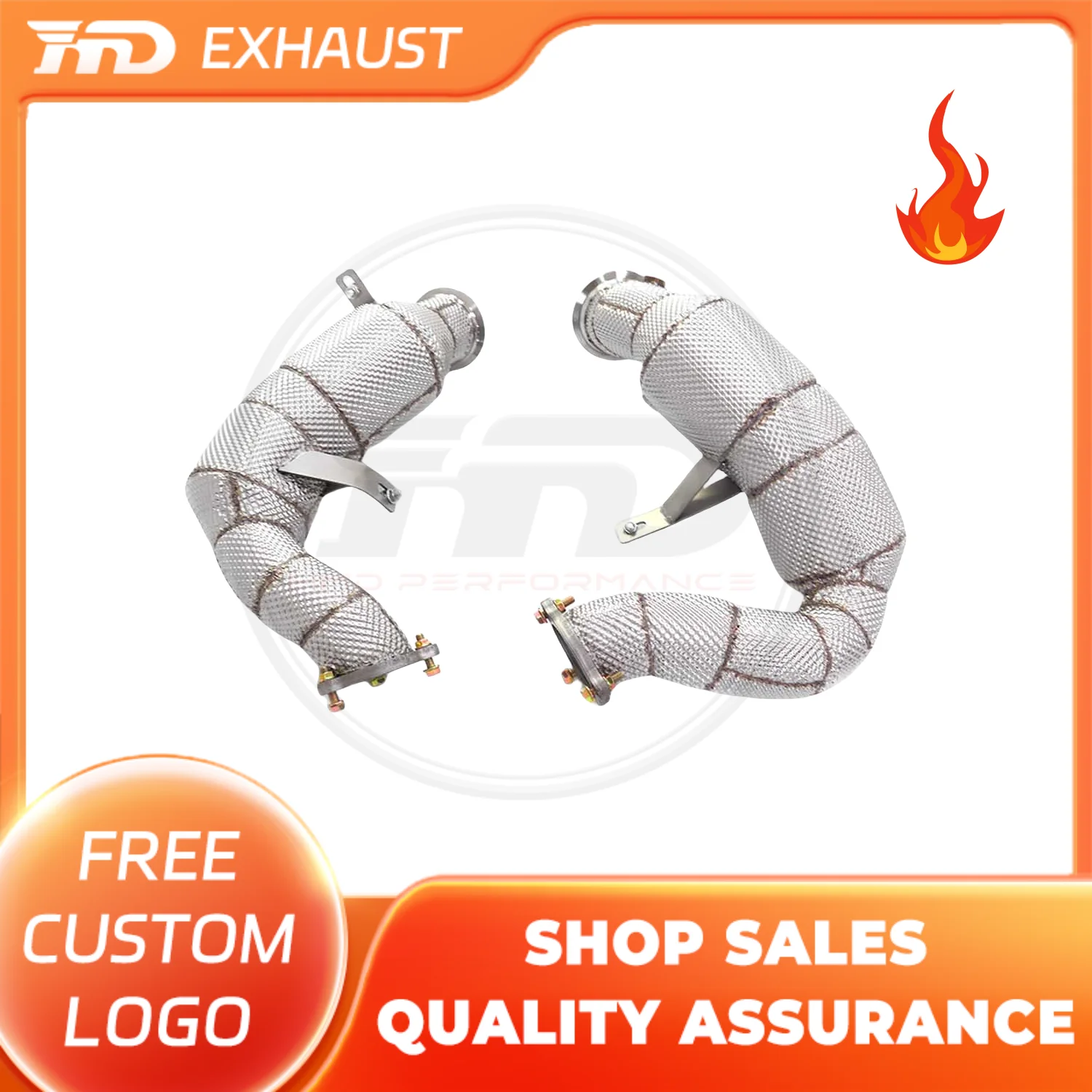 

HMD Exclusive customization Exhaust System High Flow Performance Downpipe for Porsche Macan Turbo 3.6T without OPF Car