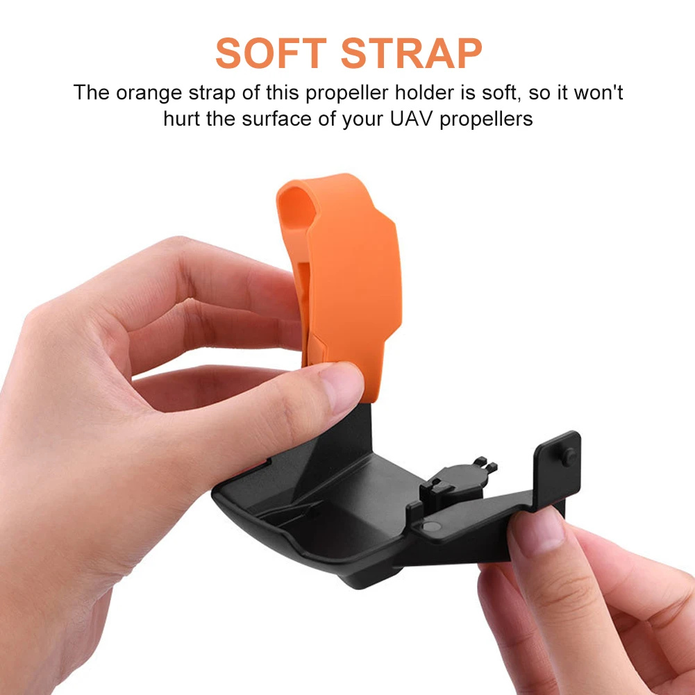 オレンジ色のuvavアクセサリー、ソフトシリコンストレージツール、プロペラホルダー、屋外、簡単な取り付けガードストラップ、エア3にトラベルフィット