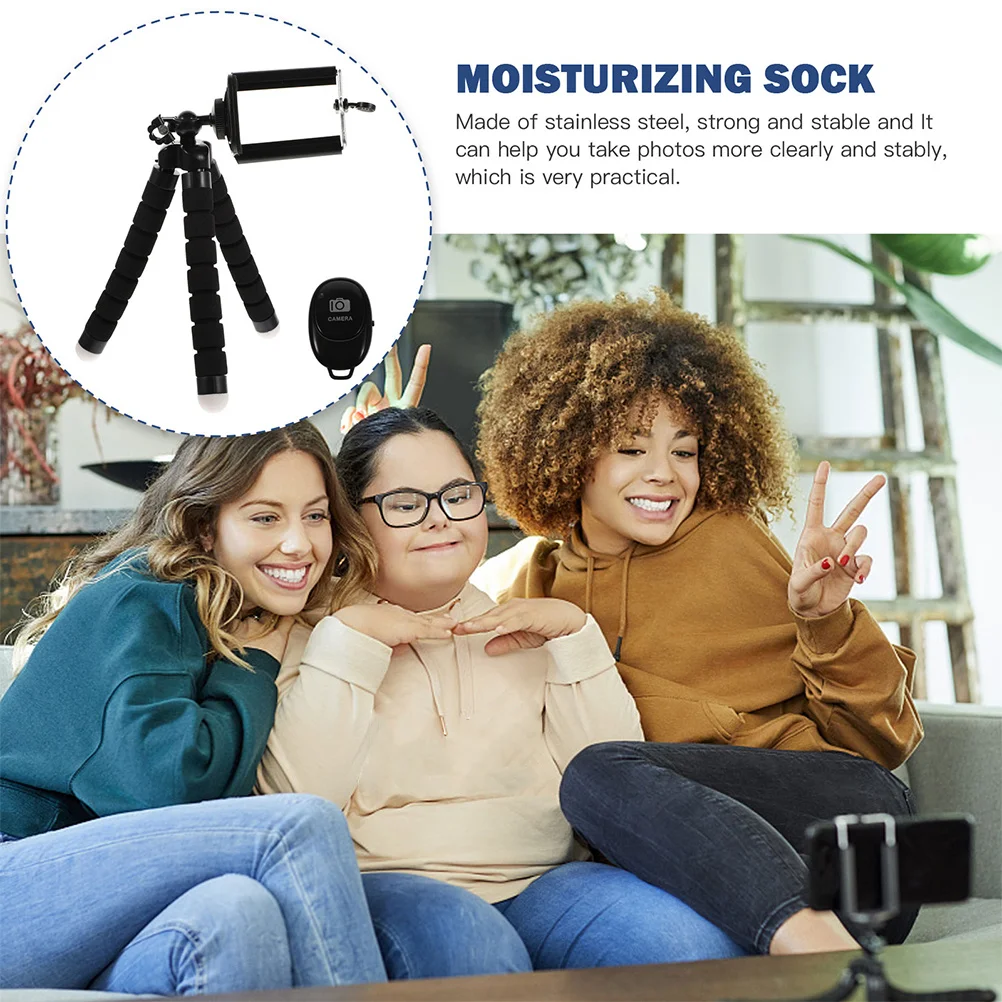 

1Set Selfie Tripod with Phone Shutter Remote Wireless Control Photography Stand for Travel Vlogging Wedding Portable Tripod