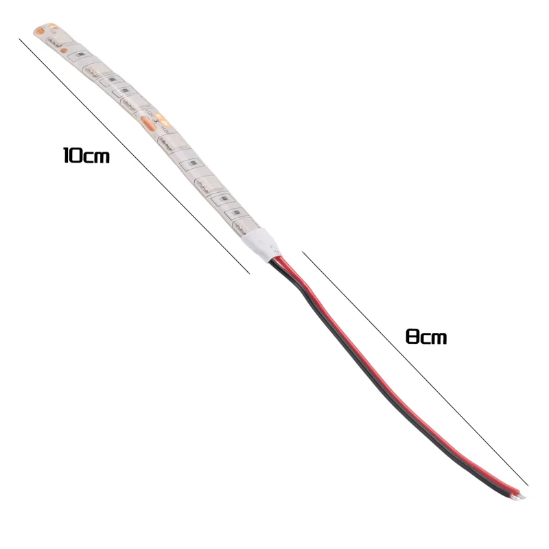 ABDJ-10Pcs 10Cm impermeável verde 5050 luzes de tira LED DC 12V caravana barco carro