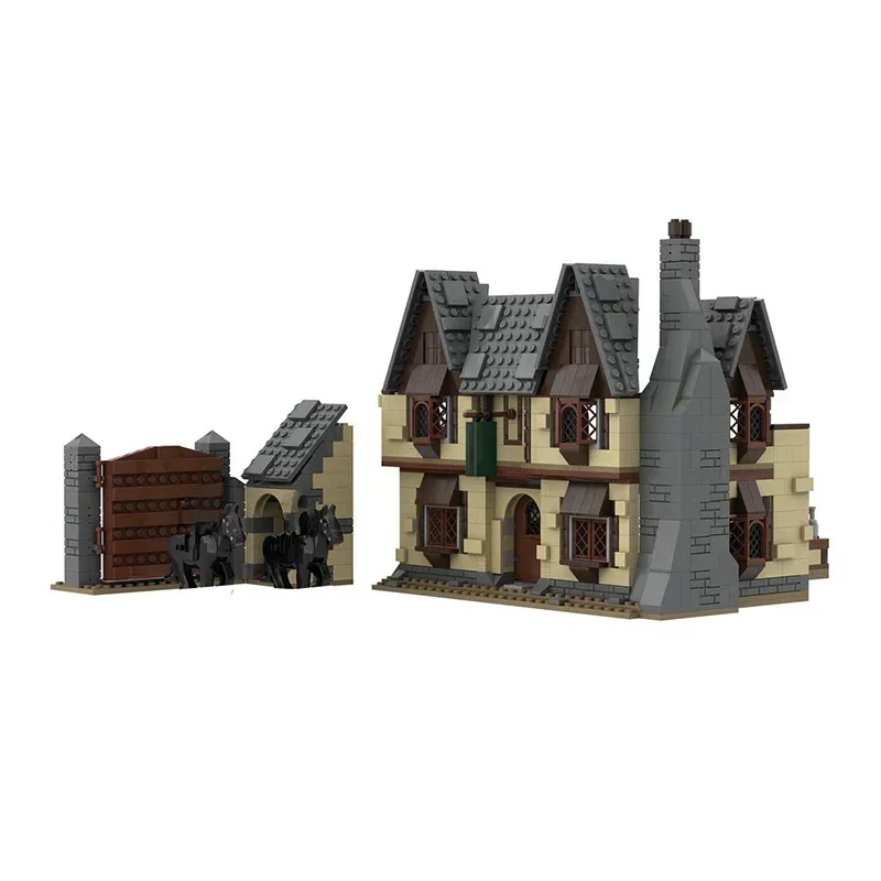 Magical Rings Movie Moc Building Blocks The Prancing Pony Model Technology Bricks DIY Assembly Street View Toys  Gifts