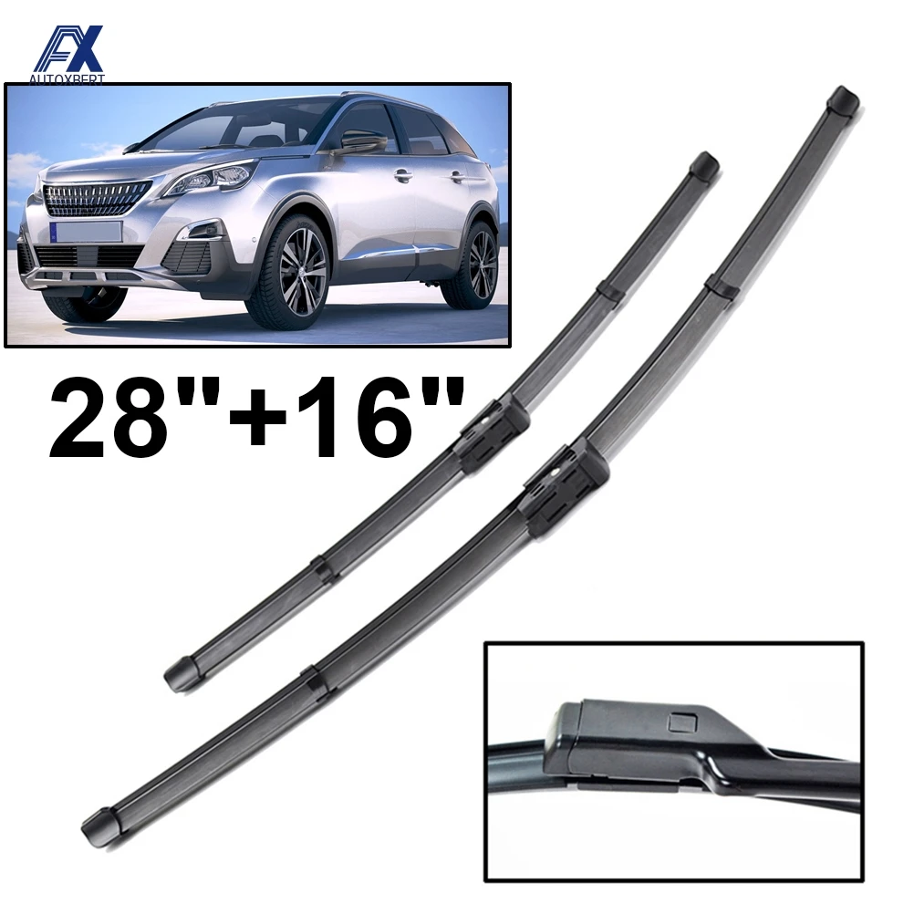 Car Wiper Blades For Peugeot 3008 3008GT GT 2017 2018 2019 2020 MK2 Front Windscreen Windshield Wipers Car Accessories