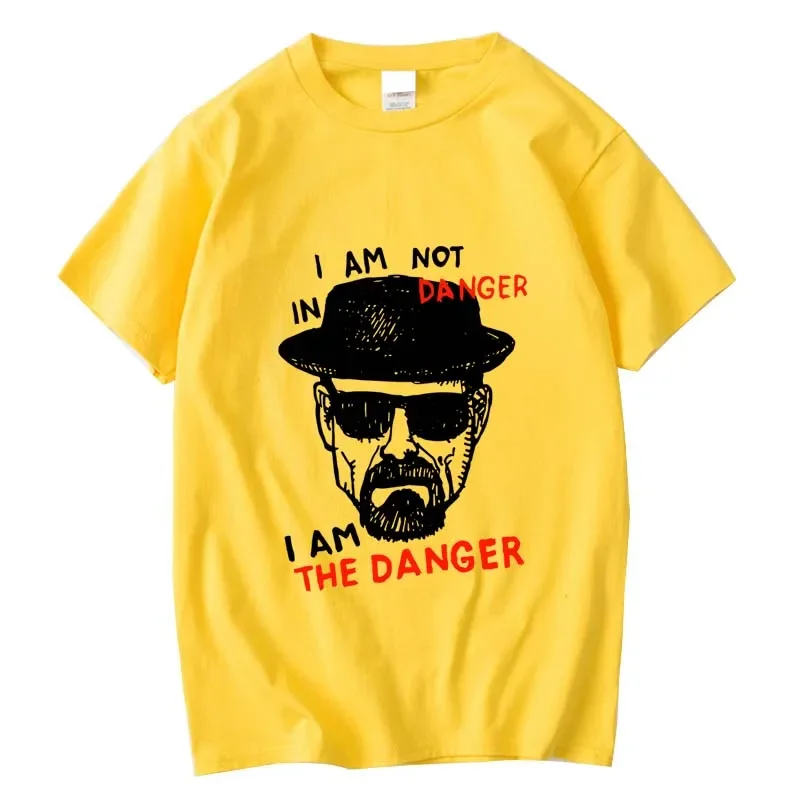 Men's Cotton Blend Breaking Bad Heisenberg Print Short Sleeve Summer T-shirt