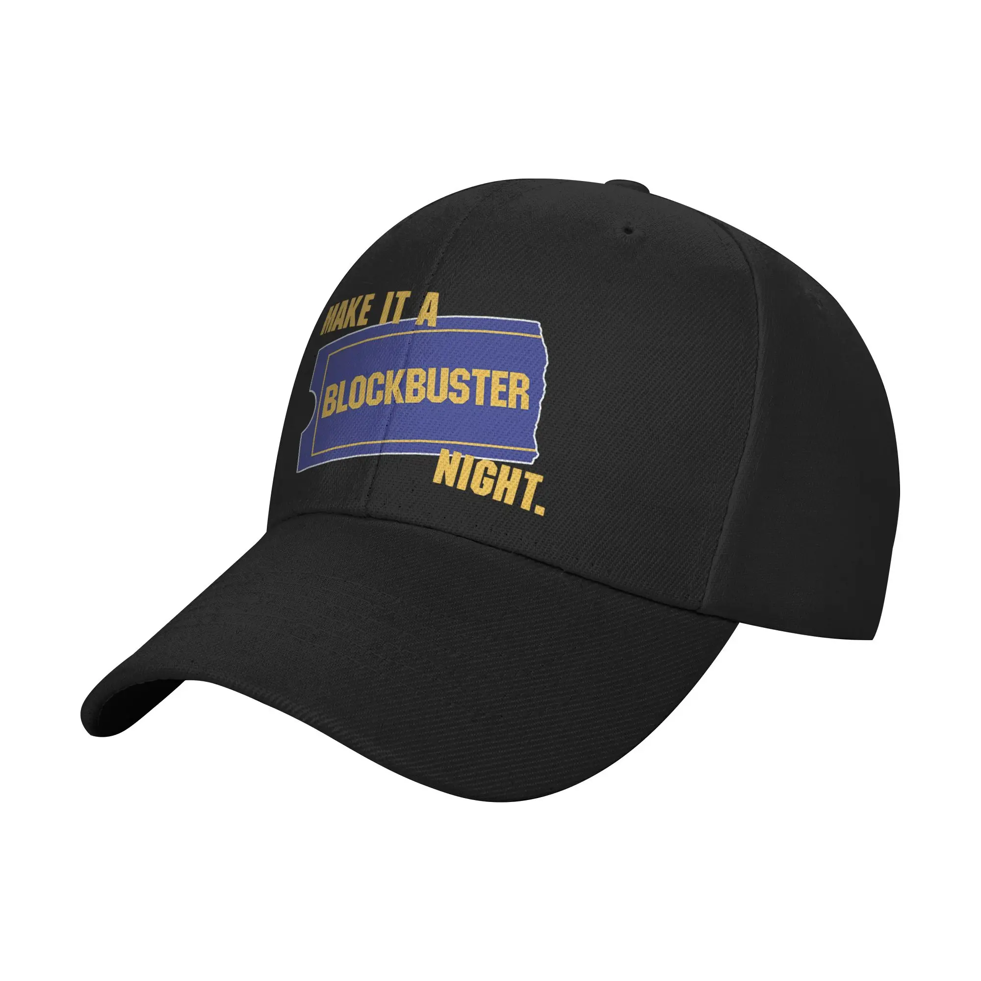 Make It a Blockbuster Night Trendy Baseball Cap Warehouse Work Soft Crown Snapback Cap