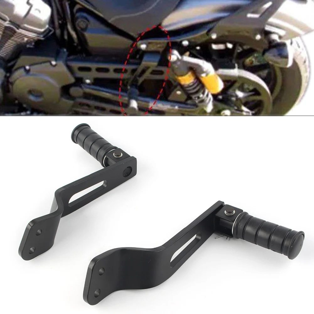 

Motorcycle Rear Passenger Foot Peg Footrest Bracket Set For Yamaha Bolt XVS 950 R 2014 2015 2016 2017 Matte Black 2Pcs