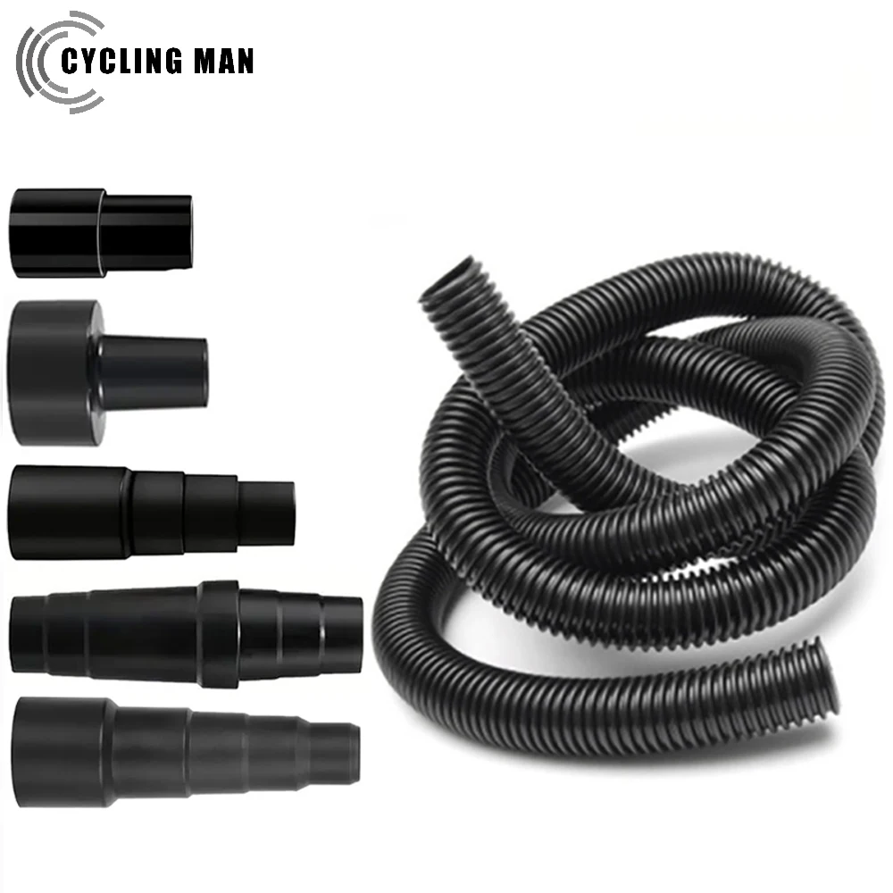 Dust Collection Power Tool Hose Kit with 5 Fittings/Attachments for Multiple Types/Brands of Power Tools and Work Shop Vacuums