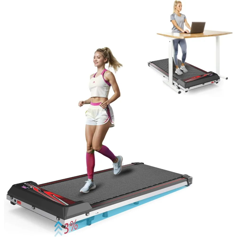 2025 NEW 3 in 1 Treadmill, Portable Under Desk Walking Pad with Incline for Home/Office, Remote Control, LED Display