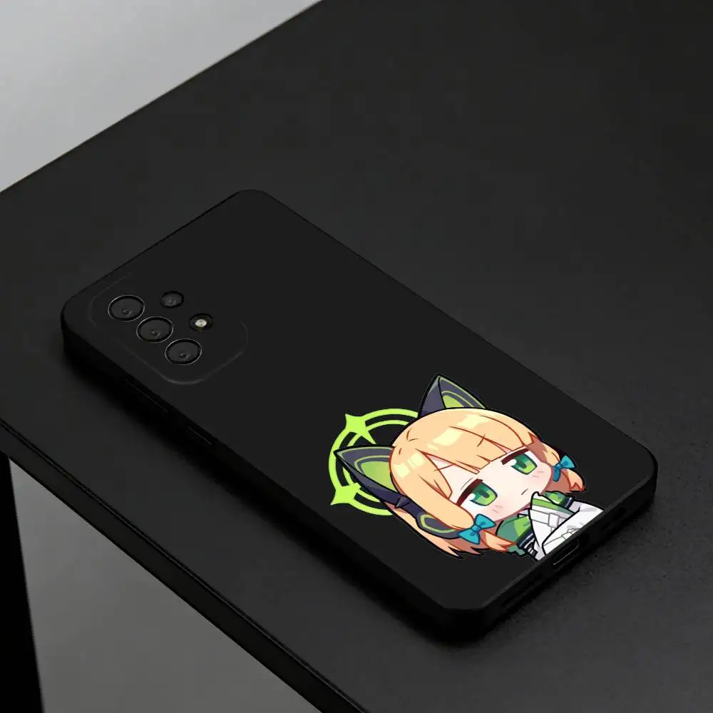 Momoi Midori Blue Archive  Phone Case For Samsung S26,S25,S24,S23,S22,Plus, Soft Silicone Black Cover