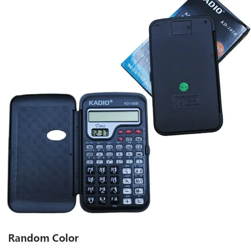 New Portable Multifunctional Pocket Handheld Scientific Calculator With Clock Student School College For Mathematics Teaching