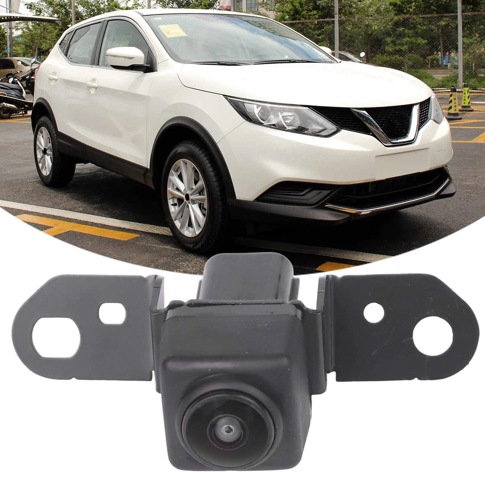 Parking Assist Camera Front View Camera 12V Voltage Compatibility Made Of ABS Material Practical And Reliable For Nissan Qashqai