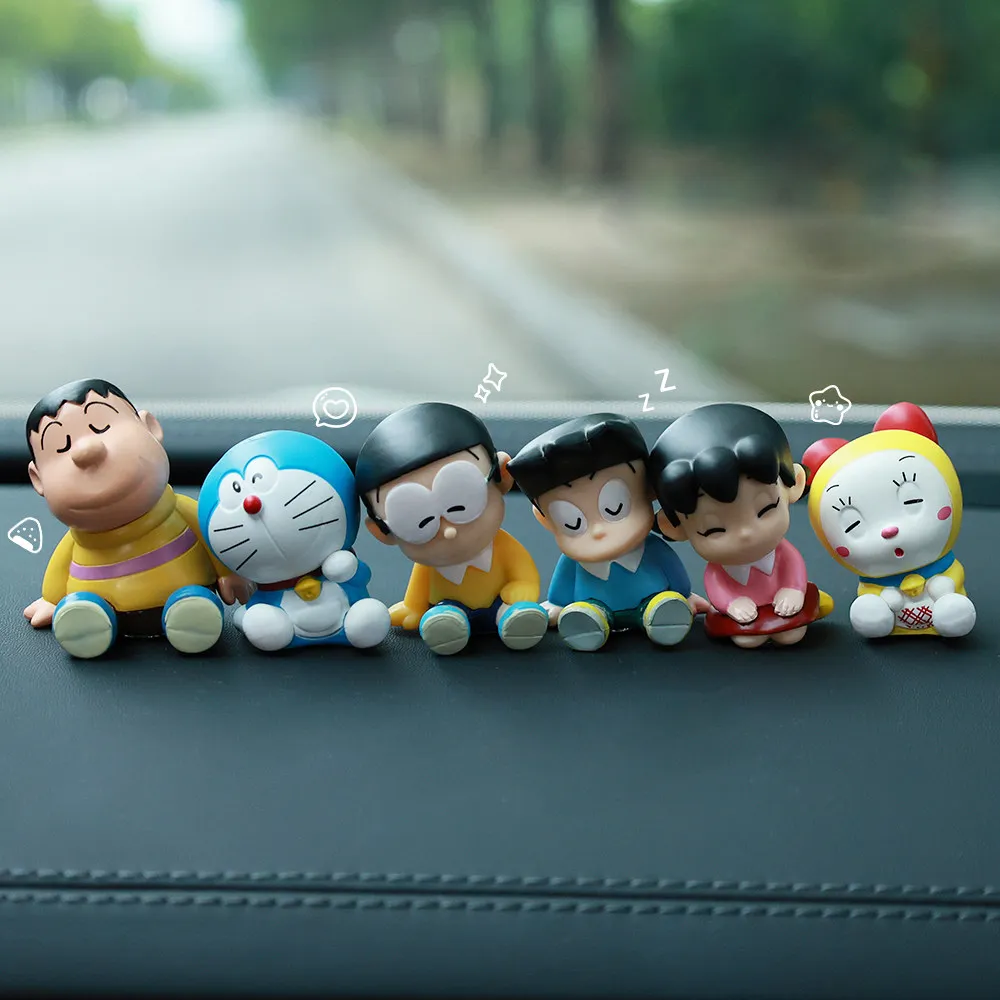 

Robot Cat Shoulder To Shoulder Sleeping Style Blind Box Kawaii Action Figure Toy Model Desktop Ornament Birthday Surprise Gift