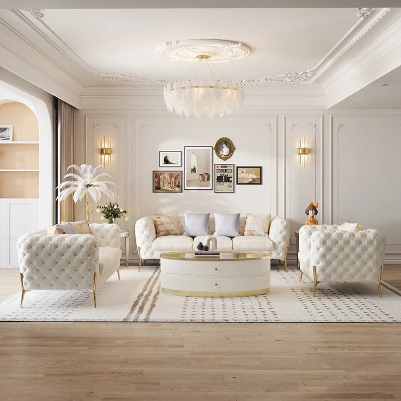 Leather Cushion Sof… - image