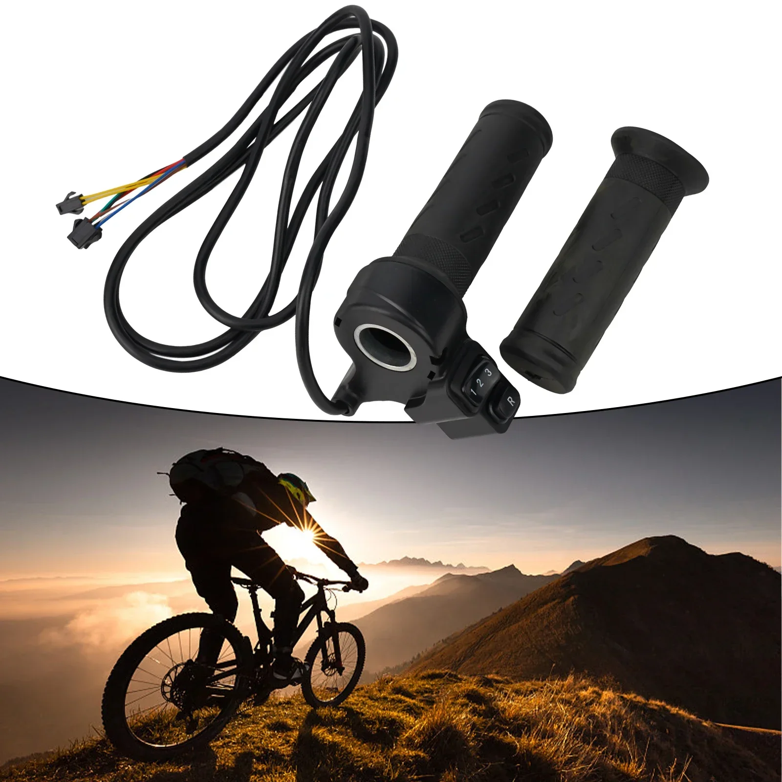 Speed Control Handle, Three Speed Reverse Gear Switch Electric Bike Accessories Electric Bike Full Handlebar C051