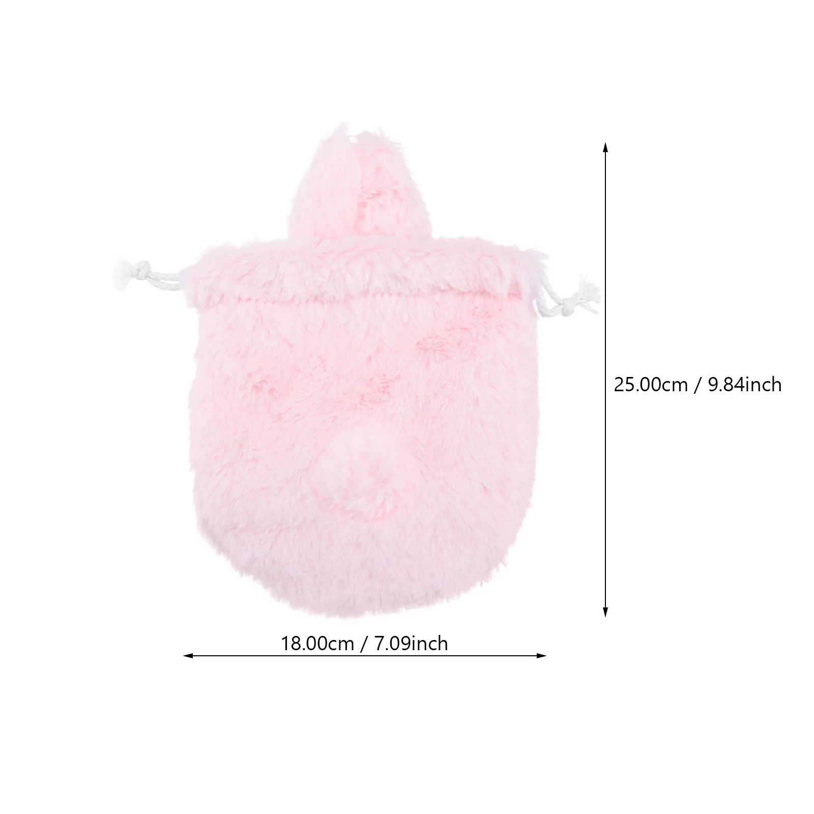 Drawstring Bag Pink Rabbit Ear Makeup Pouch Small Bear Storage Bag Lightweight Organizer Travel Toiletry Pouch