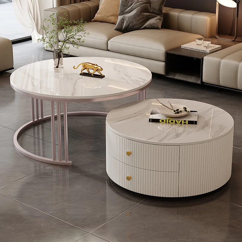 Design Gold Coffee Table White Modern Neat Liftable Minimalist Coffee Table Wood Tavolino Da Salotto Living Room Furnitures