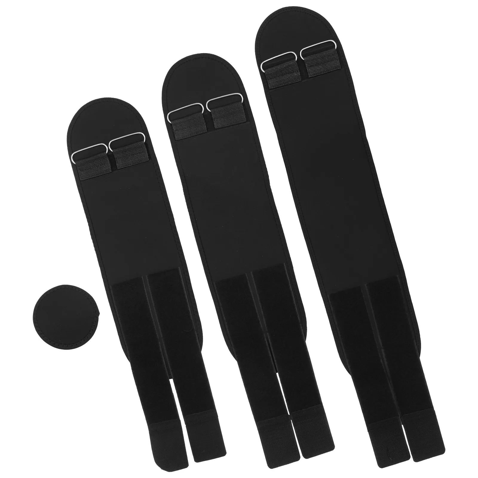 

Корректирующий пояс для ног из черного неопрена, длина 100, 80, 70 см, со съемной застежкой, для выпрямления О-образных ног