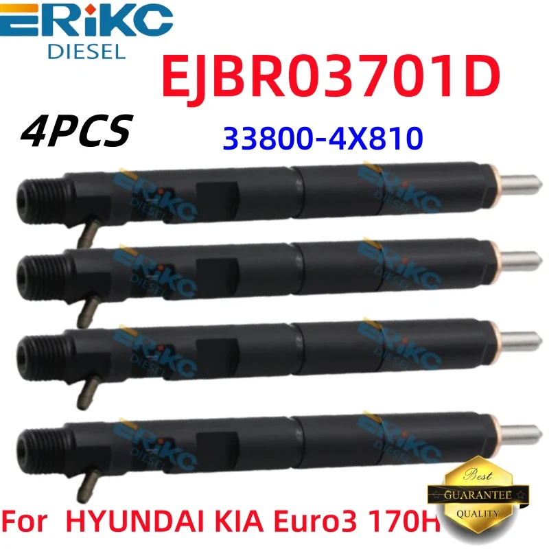 

EJBR03701D 33800-4X810 Diesel Injector Nozzle R03701D EJBR 0 3701D For HYUNDAI KIA 33800-4X810 Euro3 170HP J3