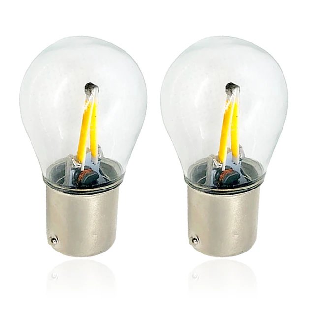 2 sztuk 1156 BA15S BAY15D 1157 BAU15S 2 COB samochodów LED żarnik włączony kierunkowskaz Parking odwróć żarówka 12V DC ciepłe białe lampy