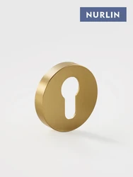 Nurlin Brass Door Handle Accessories Euro Cylinder Key Escutcheon Matt Brass Antique Bronze Black