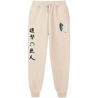 2024 Casual Anime Trousers Men's New Attack on Titan Printed Pants Spring and Autumn Loose Trendy Jogging Sweatpants S-3XL