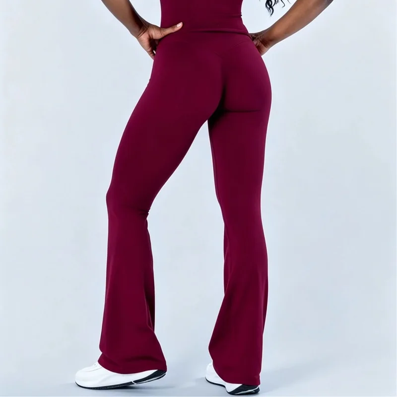 Seamless Flare Leggings Scrunch Butt Women Flared Yoga Pants Squat Proof Sports Tights Gym Fitness Flare Leggings for Women