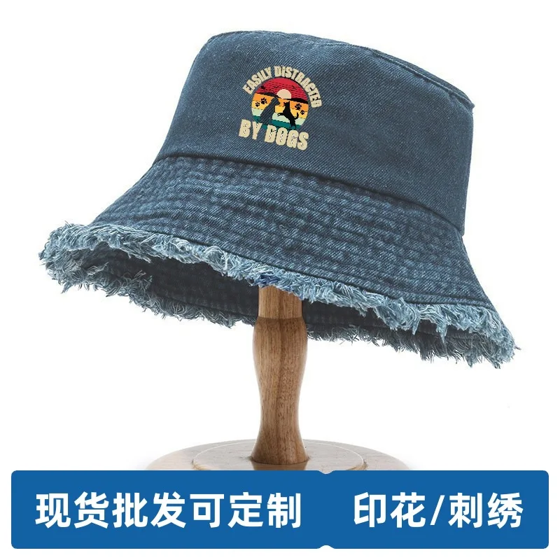 Denim Bucket Hat, All Season Sun Protection Casual Outdoor Bucket Hat In Stock