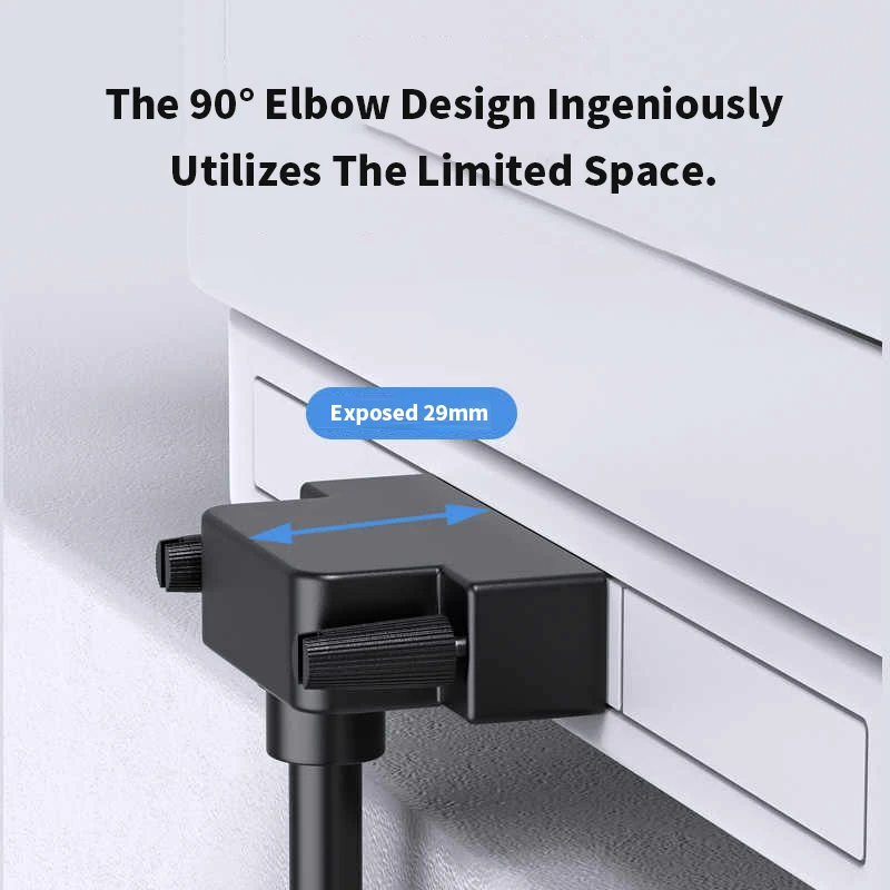 Bold Elbow DB25 I/O Communication Line Male to Male to Female Extension Cable 90 Degree 232 Serial Port 25pin Connection Wire