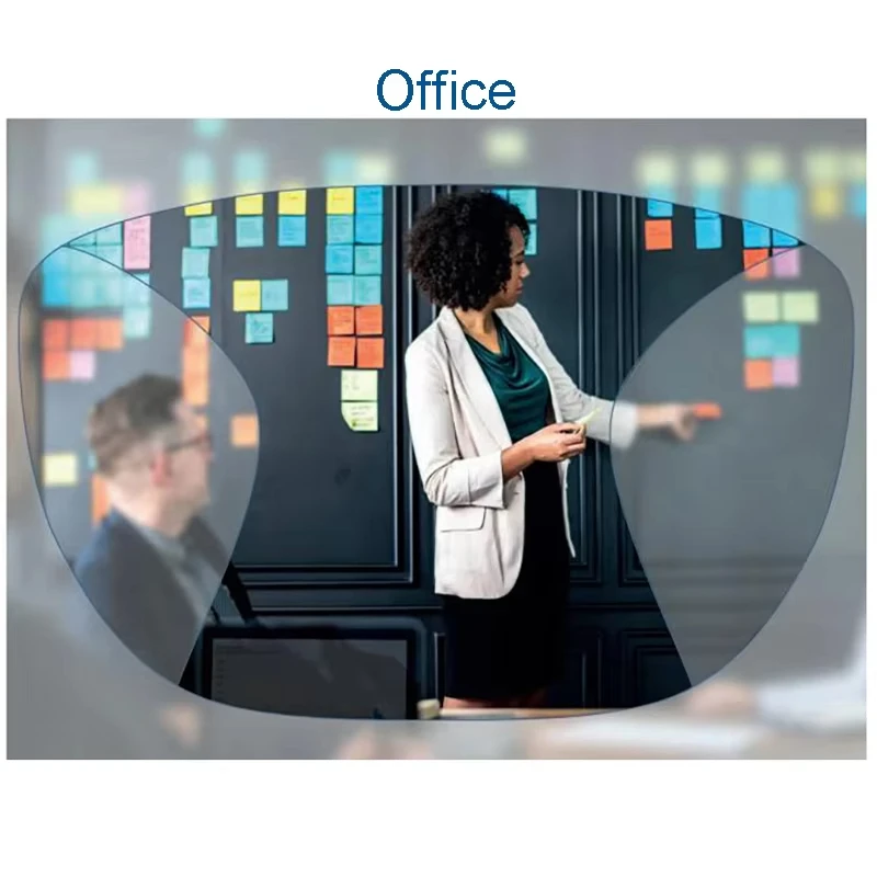 1.61 1.67 1.74 最広視野累進多焦点レンズデジタルフリーフォーム近視処方レンズ光学ガラス