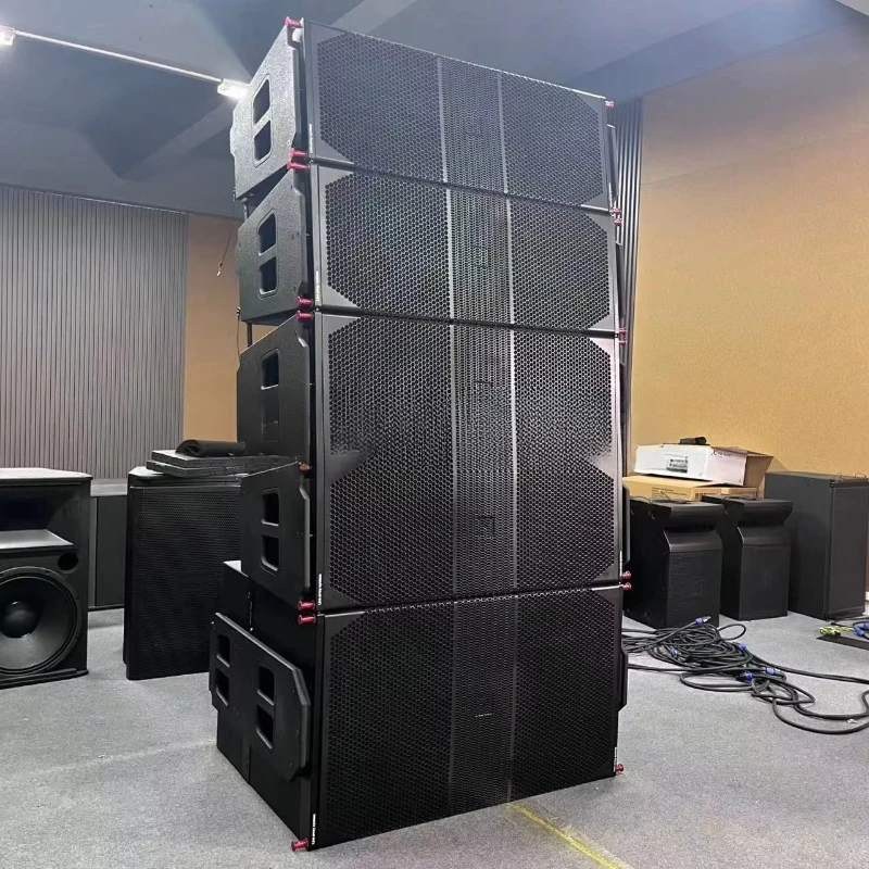 

Dual 12-inch bidirectional line array speakers 1200 RMS SAWA stage audio church outdoor