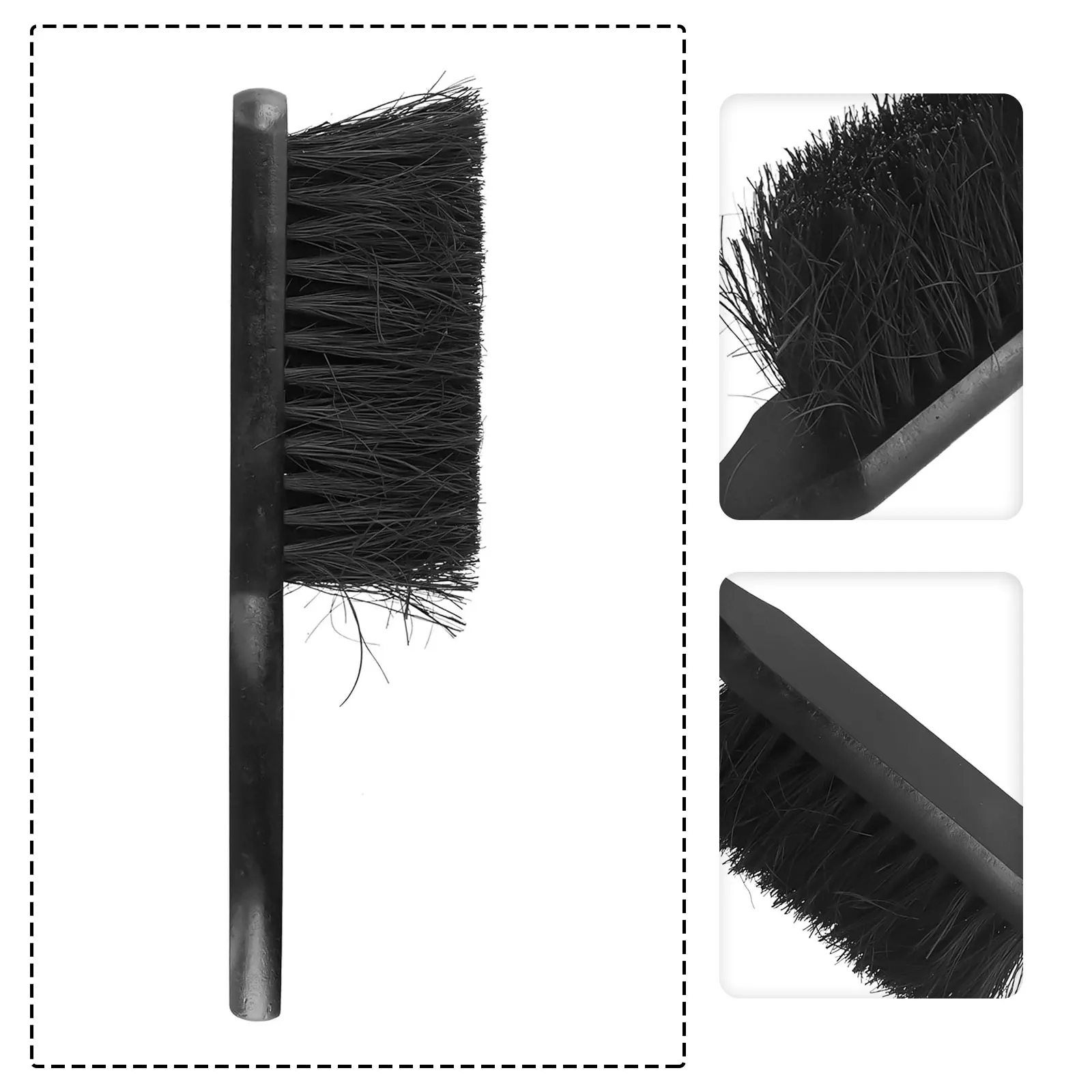 

Hot Sale Home Stoves Fireplace Brush Wooden Handle Coconut Palm Bristles Fireside Tool Useful 28.5cm*4.5cm Black