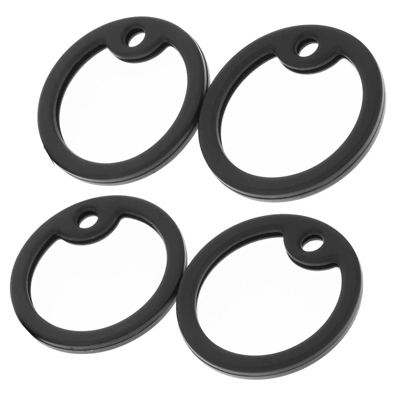 

4 Pcs Dog ID Tag Silencers Silent No Sound Silicone Tags for Pets Durable Material Protect Edges Reduce Noise Dog Accessories