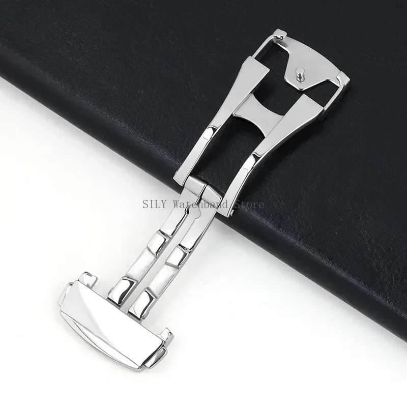 الفولاذ المقاوم للصدأ نشر المشابك لأوميغا للطي ساعة مشبك حزام فراشة زر ل سيماستر Speedmaster 16 مللي متر 18 مللي متر 20 مللي متر #5