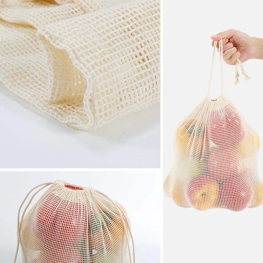 Eco-friendly Reusable Bags Eco-friendly Reusable Mesh Bags for Snacks Toys Grocery Shopping Strong Load-bearing for Use