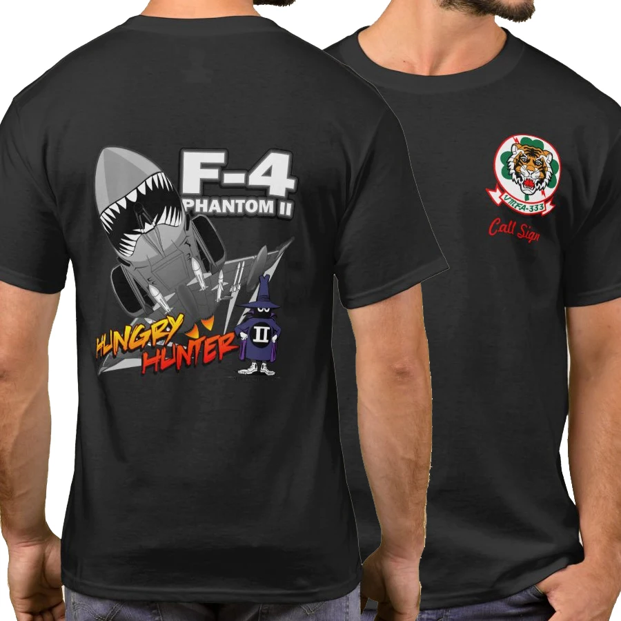 VMFA 333 F-4 Phantom II US Marine Corps Fighter Squadron T-Shirt New 100% Cotton Short Sleeve O-Neck T-shirt Casual Mens Top